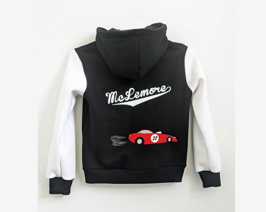 Personalized racing car jacket