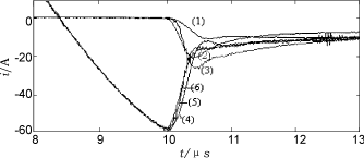 圖4緩沖二極管恢復(fù)反向阻斷能力后的ids，irs波形
