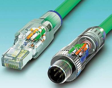 圖3 按入電纜芯、剪斷，且蓋好防護(hù)蓋：無論是RJ45還是M12連接器，它們都能夠?qū)崿F(xiàn)快速且可靠的安裝