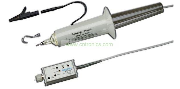 針對(duì)高壓測(cè)量推出的泰克P6015A是一種額定電壓高達(dá)20kV DC、峰值電壓可達(dá)40kV(100ms脈寬)的單端無源探頭
