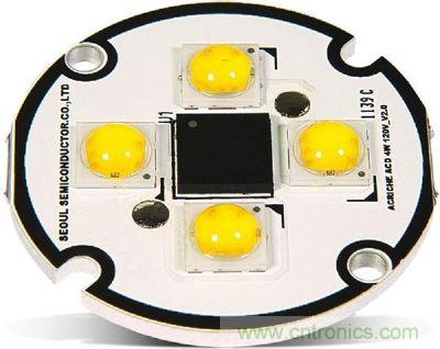 Acrich2　ACLED在LED數(shù)量增加、亮度表現(xiàn)提升，可直接AC電源驅(qū)動(dòng)，簡(jiǎn)省驅(qū)動(dòng)電路設(shè)計(jì)空間與成本