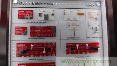 Molex MicroSIM、MicroSD、MicroUSB和MicroHDMI連接器