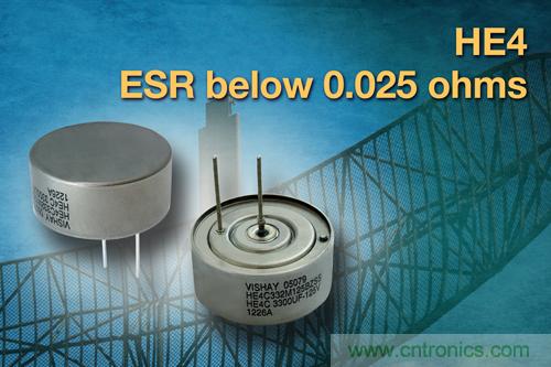 Vishay發(fā)布軍工和航天應(yīng)用液鉭高能電容器，業(yè)界容量最高