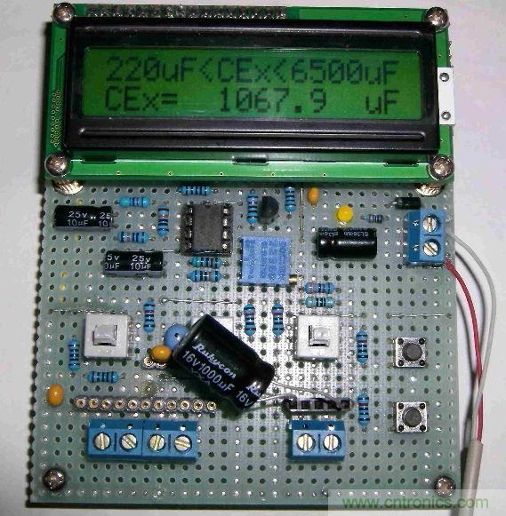 DIY集電容、電感和頻率為一體的測量儀器