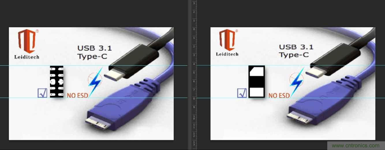 Leiditech推出超低電容ESD，用來保護USB Type-C