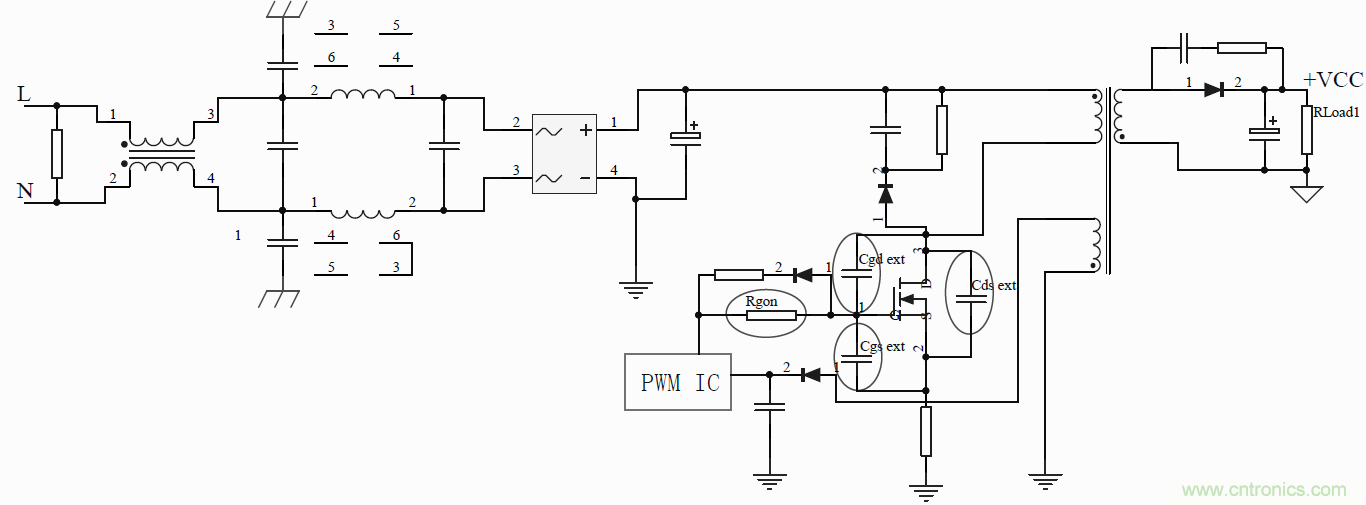 如何改善開關電源電路的EMI特性？