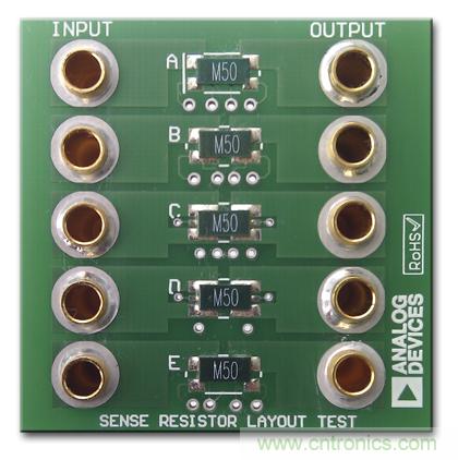 改進(jìn)低值分流電阻的焊盤(pán)布局，優(yōu)化高電流檢測(cè)精度