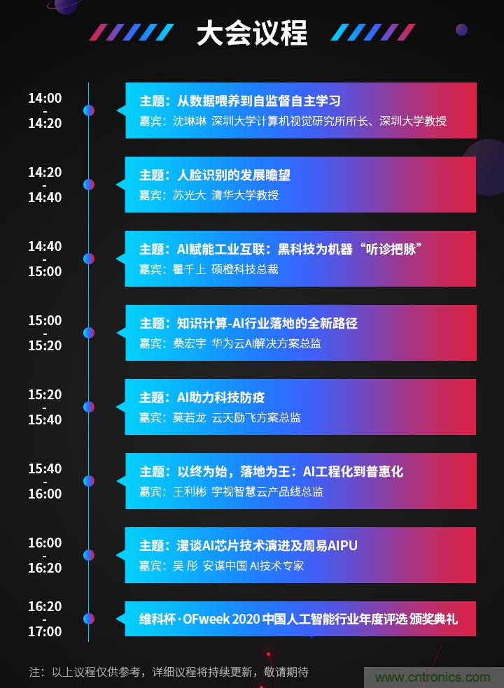 深圳喊你來參加“OFweek 2020（第五屆）人工智能技術(shù)創(chuàng)新論壇”啦！