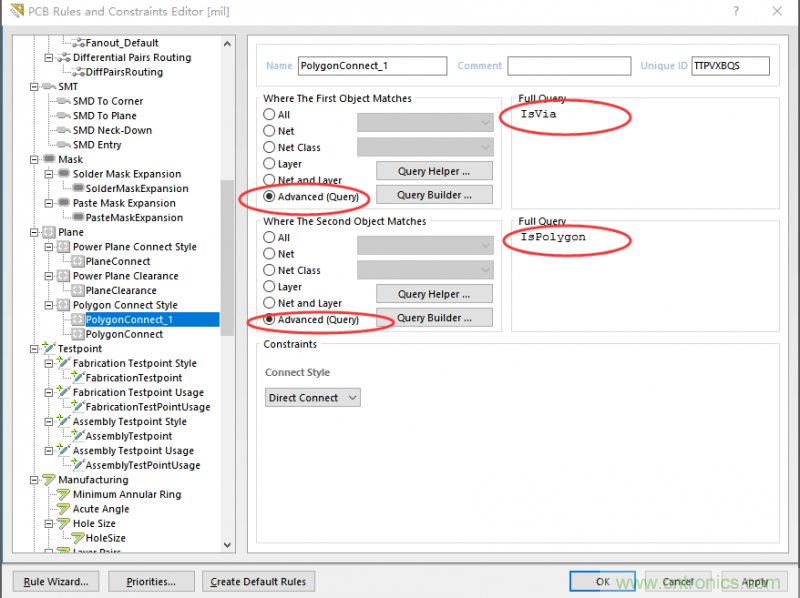 如何引腳接地十字焊盤，過(guò)孔完全接地?