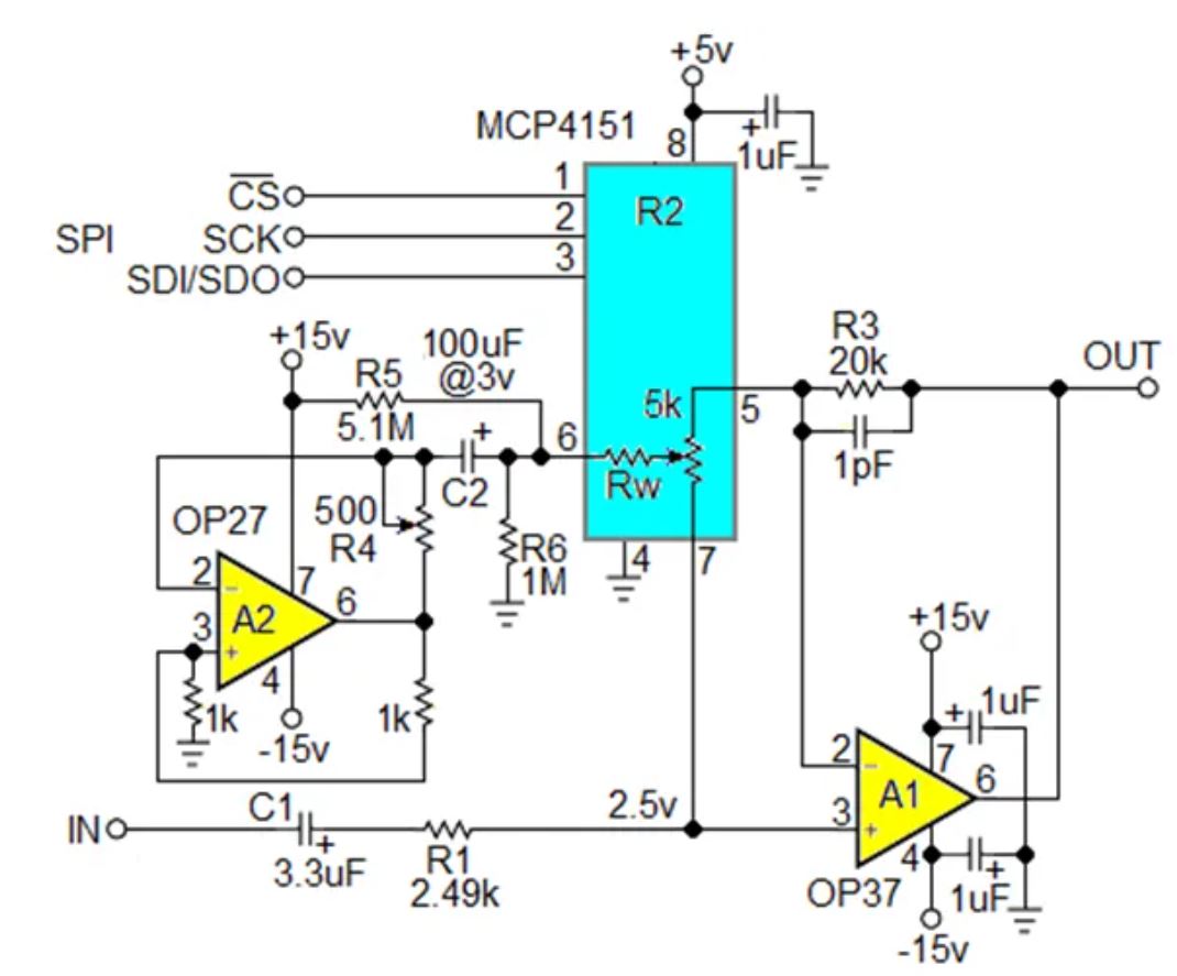 數(shù)字電位器能否代替電路中的機(jī)械電位器？