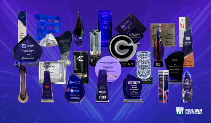 再創(chuàng)佳績！貿(mào)澤電子2024年狂攬全球制造商25+項頂尖代理大獎