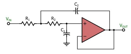 電感器輸出，運(yùn)算放大器輸入：二階有源濾波器簡(jiǎn)介