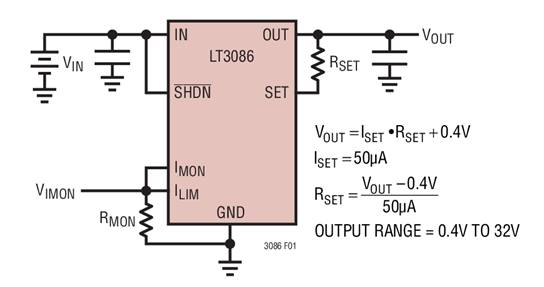 利用LT3080x電流源基準(zhǔn)線性穩(wěn)壓器停機(jī)