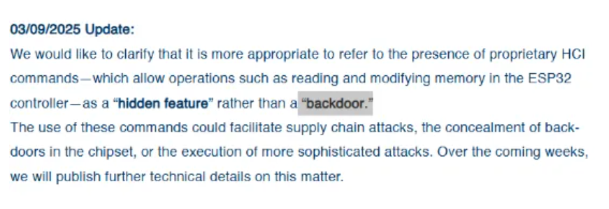 樂(lè)鑫ESP32系列芯片被曝存在“后門(mén)”？官方緊急回應(yīng)